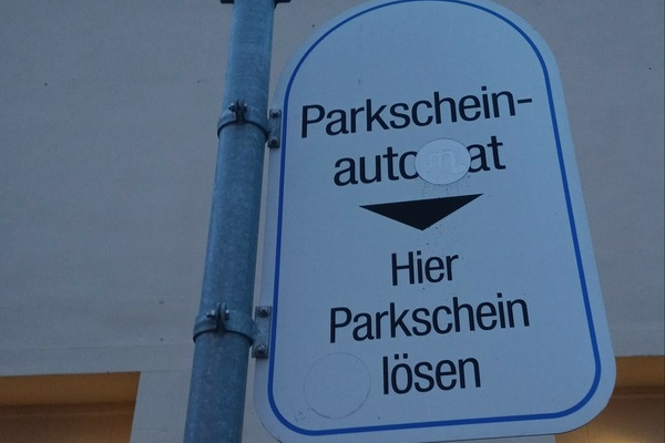 60 Minuten kostenfreies Parken in bewirtschafteten Parkzonen